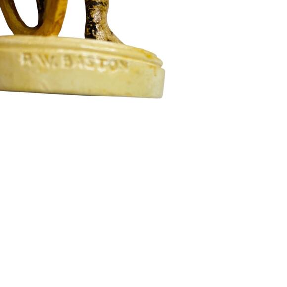 Sebastian Miniatures Figurine Games in Springtime Signed 4 Inch - Picture 4 of 6